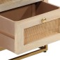 vidaXL Nachttisch 40x30x50 cm Massivholz Mango und Eisen vidaXL Nachttisch 40x30x50 cm Massivholz Mango und Eisen