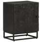 vidaXL Nachttisch Schwarz 40x30x50 cm Massivholz Mango und Eisen vidaXL Nachttisch Schwarz 40x30x50 cm Massivholz Mango und Eisen