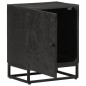 vidaXL Nachttisch Schwarz 40x30x50 cm Massivholz Mango und Eisen vidaXL Nachttisch Schwarz 40x30x50 cm Massivholz Mango und Eisen