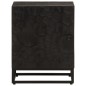 vidaXL Nachttisch Schwarz 40x30x50 cm Massivholz Mango und Eisen vidaXL Nachttisch Schwarz 40x30x50 cm Massivholz Mango und Eisen