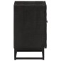 vidaXL Nachttisch Schwarz 40x30x50 cm Massivholz Mango und Eisen vidaXL Nachttisch Schwarz 40x30x50 cm Massivholz Mango und Eisen