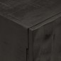 vidaXL Nachttisch Schwarz 40x30x50 cm Massivholz Mango und Eisen vidaXL Nachttisch Schwarz 40x30x50 cm Massivholz Mango und Eisen