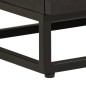 vidaXL Nachttisch Schwarz 40x30x50 cm Massivholz Mango und Eisen vidaXL Nachttisch Schwarz 40x30x50 cm Massivholz Mango und Eisen