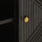 vidaXL TV-Schrank Schwarz 110x30x40 cm Massivholz Mango und Eisen vidaXL TV-Schrank Schwarz 110x30x40 cm Massivholz Mango und Eisen