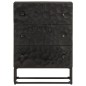 vidaXL Kommode Schwarz 55x30x76 cm Massivholz Mango und Eisen vidaXL Kommode Schwarz 55x30x76 cm Massivholz Mango und Eisen