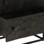 vidaXL Kommode Schwarz 55x30x76 cm Massivholz Mango und Eisen vidaXL Kommode Schwarz 55x30x76 cm Massivholz Mango und Eisen