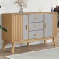 vidaXL Sideboard OLDEN Grau und Braun 114x43x73,5 cm Massivholz Kiefer vidaXL Sideboard OLDEN Grau und Braun 114x43x73,5 cm Massivholz Kiefer