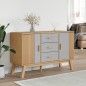 vidaXL Sideboard OLDEN Grau und Braun 114x43x73,5 cm Massivholz Kiefer vidaXL Sideboard OLDEN Grau und Braun 114x43x73,5 cm Massivholz Kiefer