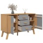 vidaXL Sideboard OLDEN Grau und Braun 114x43x73,5 cm Massivholz Kiefer vidaXL Sideboard OLDEN Grau und Braun 114x43x73,5 cm Massivholz Kiefer