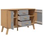 vidaXL Sideboard OLDEN Grau und Braun 114x43x73,5 cm Massivholz Kiefer vidaXL Sideboard OLDEN Grau und Braun 114x43x73,5 cm Massivholz Kiefer