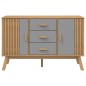vidaXL Sideboard OLDEN Grau und Braun 114x43x73,5 cm Massivholz Kiefer vidaXL Sideboard OLDEN Grau und Braun 114x43x73,5 cm Massivholz Kiefer