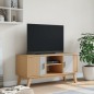 vidaXL TV-Schrank OLDEN Grau und Braun 114x43x57 cm Massivholz Kiefer vidaXL TV-Schrank OLDEN Grau und Braun 114x43x57 cm Massivholz Kiefer
