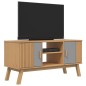vidaXL TV-Schrank OLDEN Grau und Braun 114x43x57 cm Massivholz Kiefer vidaXL TV-Schrank OLDEN Grau und Braun 114x43x57 cm Massivholz Kiefer