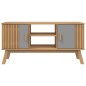 vidaXL TV-Schrank OLDEN Grau und Braun 114x43x57 cm Massivholz Kiefer vidaXL TV-Schrank OLDEN Grau und Braun 114x43x57 cm Massivholz Kiefer