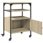 vidaXL Druckerständer 3 Ablagen Sonoma-Eiche 50x40x76 cm vidaXL Druckerständer 3 Ablagen Sonoma-Eiche 50x40x76 cm
