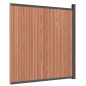 vidaXL Zaunelement Braun 173x186 cm WPC vidaXL Zaunelement Braun 173x186 cm WPC
