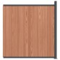 vidaXL Zaunelement Braun 173x186 cm WPC vidaXL Zaunelement Braun 173x186 cm WPC
