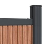 vidaXL Zaunelement Braun 173x186 cm WPC vidaXL Zaunelement Braun 173x186 cm WPC