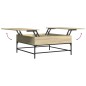 vidaXL Couchtisch Sonoma-Eiche 95x95x45 cm Holzwerkstoff und Metall vidaXL Couchtisch Sonoma-Eiche 95x95x45 cm Holzwerkstoff und Metall