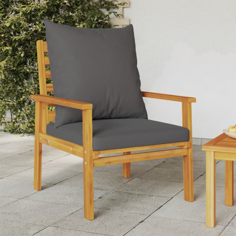 vidaXL Gartensessel 2 Stk. mit Kissen Massivholz Akazie vidaXL Gartensessel 2 Stk. mit Kissen Massivholz Akazie