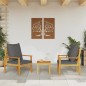 vidaXL Gartensessel 2 Stk. mit Kissen Massivholz Akazie vidaXL Gartensessel 2 Stk. mit Kissen Massivholz Akazie