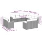 vidaXL 11-tlg. Garten-Sofagarnitur mit Kissen Schwarz Poly Rattan vidaXL 11-tlg. Garten-Sofagarnitur mit Kissen Schwarz Poly Rattan