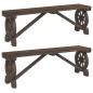 vidaXL Gartenbänke 2 Stk. Massivholz Tanne vidaXL Gartenbänke 2 Stk. Massivholz Tanne