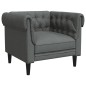 vidaXL Chesterfield-Sessel Dunkelgrau Stoff vidaXL Chesterfield-Sessel Dunkelgrau Stoff