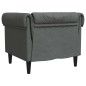 vidaXL Chesterfield-Sessel Dunkelgrau Stoff vidaXL Chesterfield-Sessel Dunkelgrau Stoff