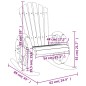 vidaXL Adirondack-Schaukelstühle 2 Stk. Massivholz Tanne vidaXL Adirondack-Schaukelstühle 2 Stk. Massivholz Tanne