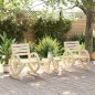 vidaXL 3-tlg. Garten-Lounge-Set Massivholz Tanne vidaXL 3-tlg. Garten-Lounge-Set Massivholz Tanne