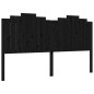 Bettgestell mit Kopfteil Schwarz 180x200 cm Massivholz Bettgestell mit Kopfteil Schwarz 180x200 cm Massivholz
