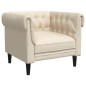 vidaXL Sessel Chesterfield Leinen vidaXL Sessel Chesterfield Leinen
