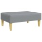 vidaXL Schlafsofa 2-Sitzer mit Kissen und Fußhocker Hellgrau Stoff vidaXL Schlafsofa 2-Sitzer mit Kissen und Fußhocker Hellgrau Stoff