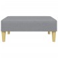 vidaXL Schlafsofa 2-Sitzer mit Kissen und Fußhocker Hellgrau Stoff vidaXL Schlafsofa 2-Sitzer mit Kissen und Fußhocker Hellgrau Stoff