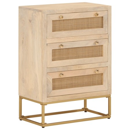 vidaXL Kommode 55x30x76 cm Massivholz Mango und Eisen