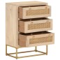 vidaXL Kommode 55x30x76 cm Massivholz Mango und Eisen vidaXL Kommode 55x30x76 cm Massivholz Mango und Eisen