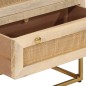 vidaXL Kommode 55x30x76 cm Massivholz Mango und Eisen vidaXL Kommode 55x30x76 cm Massivholz Mango und Eisen