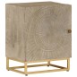 vidaXL Nachttisch 40x30x50 cm Massivholz Mango und Eisen vidaXL Nachttisch 40x30x50 cm Massivholz Mango und Eisen