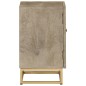 vidaXL Nachttisch 40x30x50 cm Massivholz Mango und Eisen vidaXL Nachttisch 40x30x50 cm Massivholz Mango und Eisen
