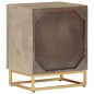 vidaXL Nachttisch 40x30x50 cm Massivholz Mango und Eisen vidaXL Nachttisch 40x30x50 cm Massivholz Mango und Eisen