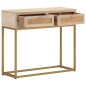 vidaXL Konsolentisch 90x30x76 cm Massivholz Mango und Eisen vidaXL Konsolentisch 90x30x76 cm Massivholz Mango und Eisen