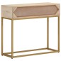 vidaXL Konsolentisch 90x30x76 cm Massivholz Mango und Eisen vidaXL Konsolentisch 90x30x76 cm Massivholz Mango und Eisen