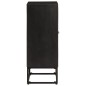 vidaXL Sideboard Schwarz 55x30x76 cm Massivholz Mango und Eisen vidaXL Sideboard Schwarz 55x30x76 cm Massivholz Mango und Eisen