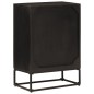 vidaXL Sideboard Schwarz 55x30x76 cm Massivholz Mango und Eisen vidaXL Sideboard Schwarz 55x30x76 cm Massivholz Mango und Eisen
