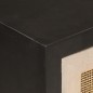 vidaXL Sideboard Schwarz 55x30x76 cm Massivholz Mango und Eisen vidaXL Sideboard Schwarz 55x30x76 cm Massivholz Mango und Eisen