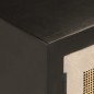 vidaXL TV-Schrank Schwarz 110x30x40 cm Massivholz Mango und Eisen vidaXL TV-Schrank Schwarz 110x30x40 cm Massivholz Mango und Eisen