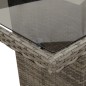 vidaXL 9-tlg. Garten-Essgruppe mit Kissen Grau Poly Rattan vidaXL 9-tlg. Garten-Essgruppe mit Kissen Grau Poly Rattan