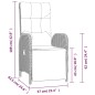 vidaXL 9-tlg. Garten-Essgruppe mit Kissen Grau Poly Rattan vidaXL 9-tlg. Garten-Essgruppe mit Kissen Grau Poly Rattan