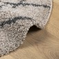 vidaXL Teppich Shaggy Hochflor Modern Beige und Anthrazit Ø 80 cm vidaXL Teppich Shaggy Hochflor Modern Beige und Anthrazit Ø 80 cm